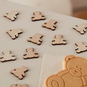 Konfetti - Tre - Teddybjørner Konfetti - Tre - Teddybjørner