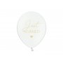Ballonger - Just Married - Hvit/Gull - 50-pakning Ballonger - Just Married - Hvit/Gull - 50-pakning