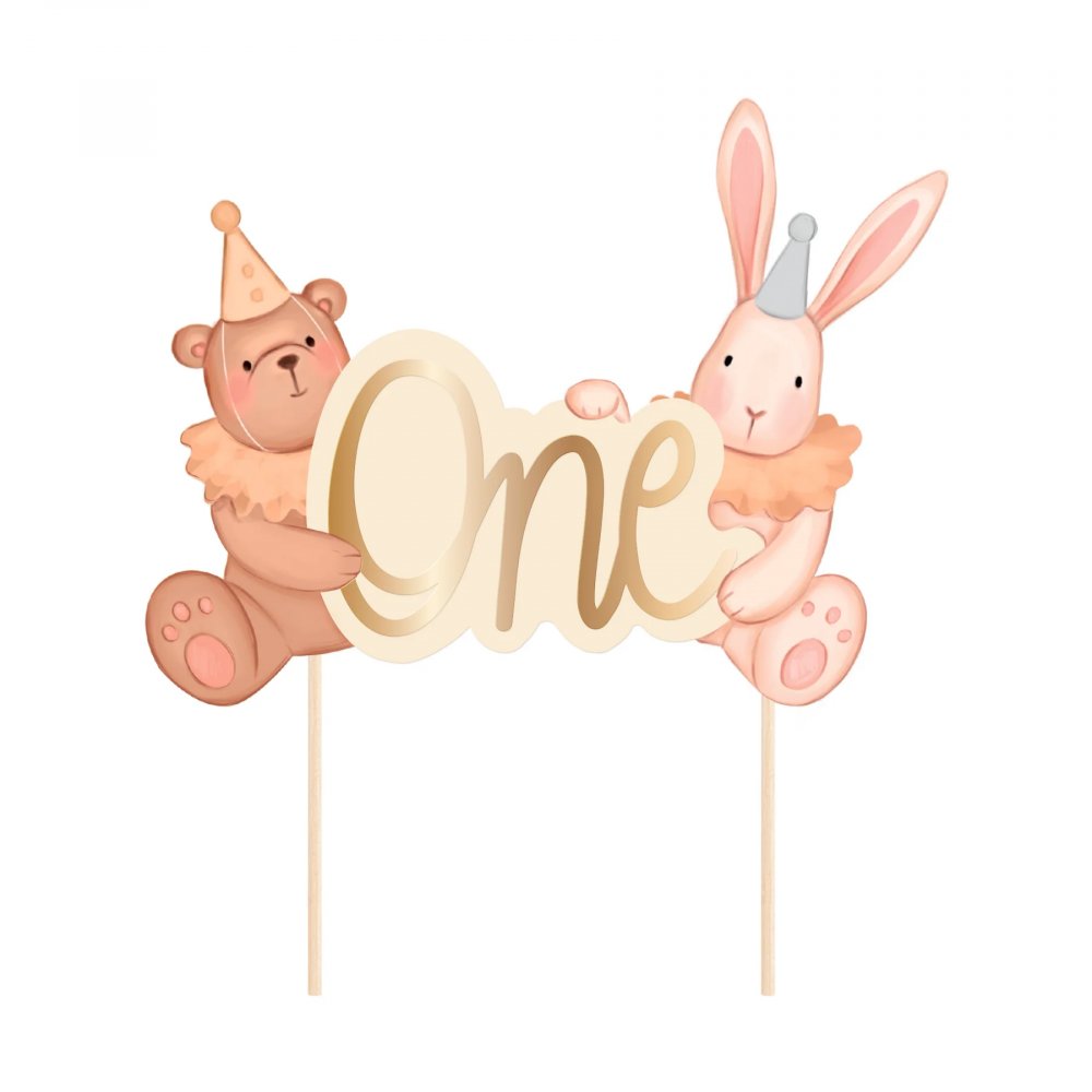 Kaketopper – En – Teddy & Kanin – Cake Picks