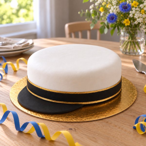 Studentkake - 1 kg sukkerpasta og gullmaling
