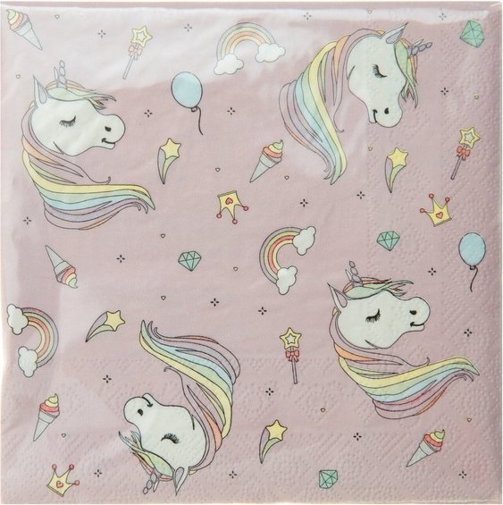 Servietter - Enhjrning - 20-pakning