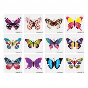 Tatoveringer - Sommerfugler - 12 stk