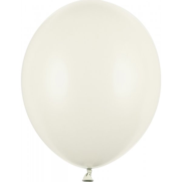 Pastellballonger - Premium 27 cm - Kremhvit - 10-pakning