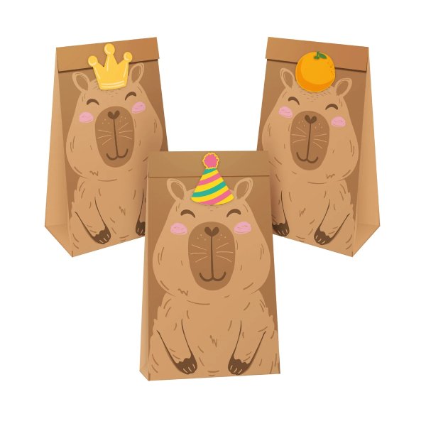 Godteriposer - Capybara - 6-pakning Godteriposer - Capybara - 6-pakning
