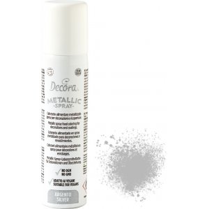 Spiselig glitterspray - Sølv - 75 ml Spiselig glitterspray - Sølv - 75 ml