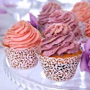Cupcake-papir - Hvit - 10-pakning