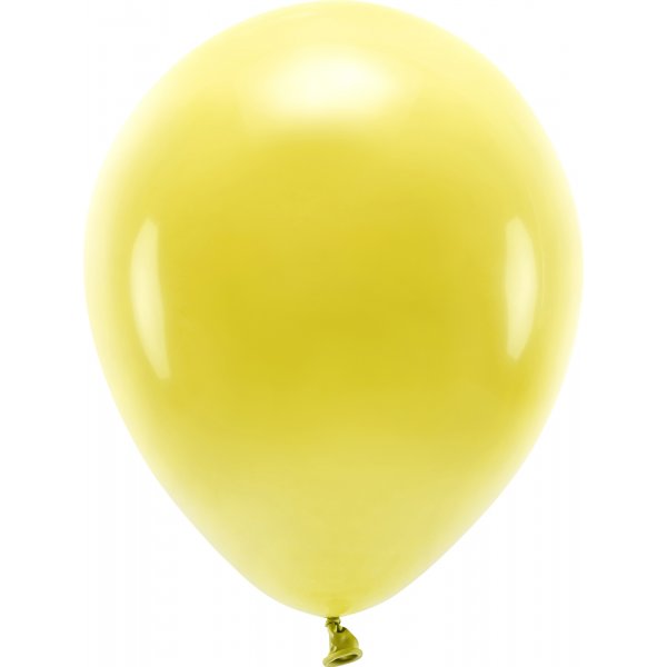Ensfargede ballonger - Øko 30 cm - Mørk gul - 10-pakning Ensfargede ballonger - Øko 30 cm - Mørk gul - 10-pakning