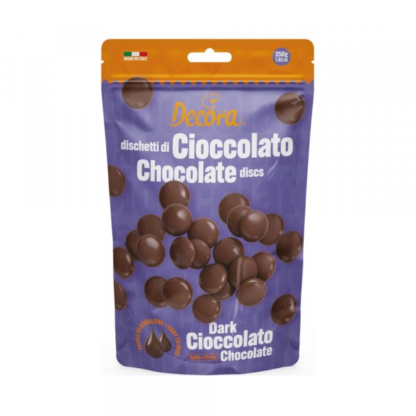 Sjokoladeknapper - Mørk sjokolade - Decora - 250 g Sjokoladeknapper - Mørk sjokolade - Decora - 250 g