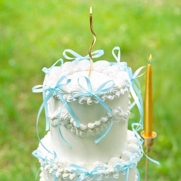 Kakepinner/Kaketopper - Rosetter - Lyseblå - 10-pakning Kakepinner/Kaketopper - Rosetter - Lyseblå - 10-pakning