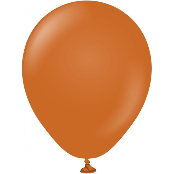 Miniballonger ensfarget - Premium 13 cm - Rust Oransje