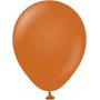Miniballonger ensfargede - Premium 13 cm - Rustorange - 25-pakning