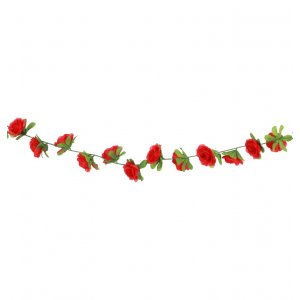 Blomsterkirlander - R�de roser - 2,2 m