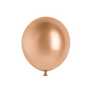 Ballong - Glanset - Rosegull - 45 cm - 5-pakning