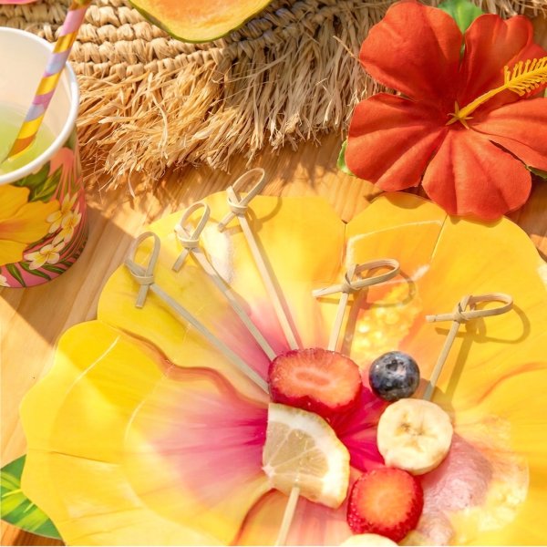Snackpinner/Drikkepinner - Blomst - 12 cm - 25 stk Snackpinner/Drikkepinner - Blomst - 12 cm - 25 stk