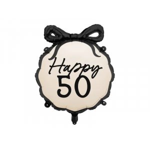 Rund folieballong - Naken - Happy 50
