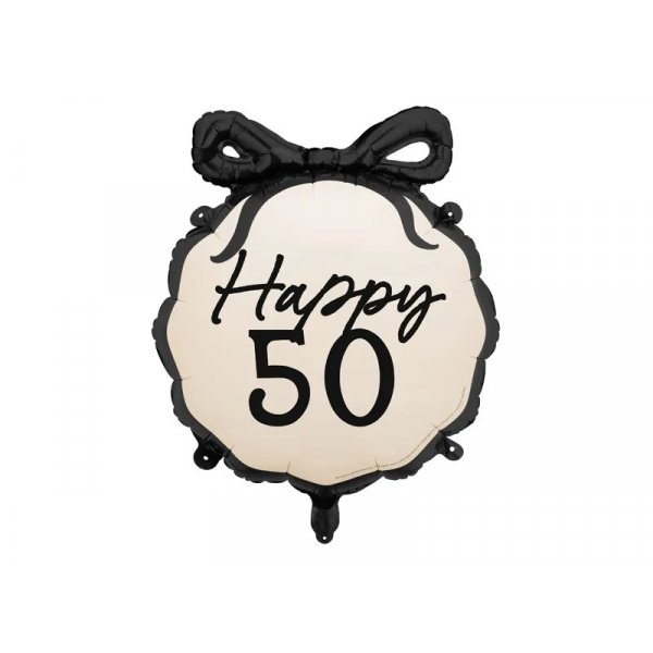 Rund folieballong - Naken - Happy 50