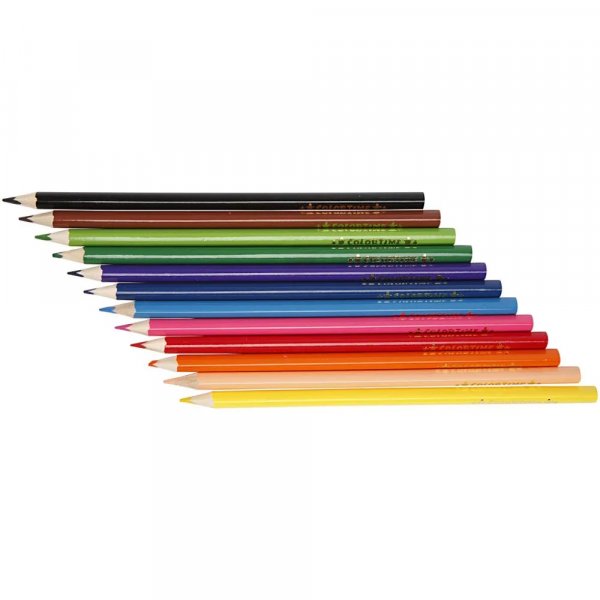 Fargeblyanter - 12-pakning - Blandede farger Fargeblyanter - 12-pakning - Blandede farger