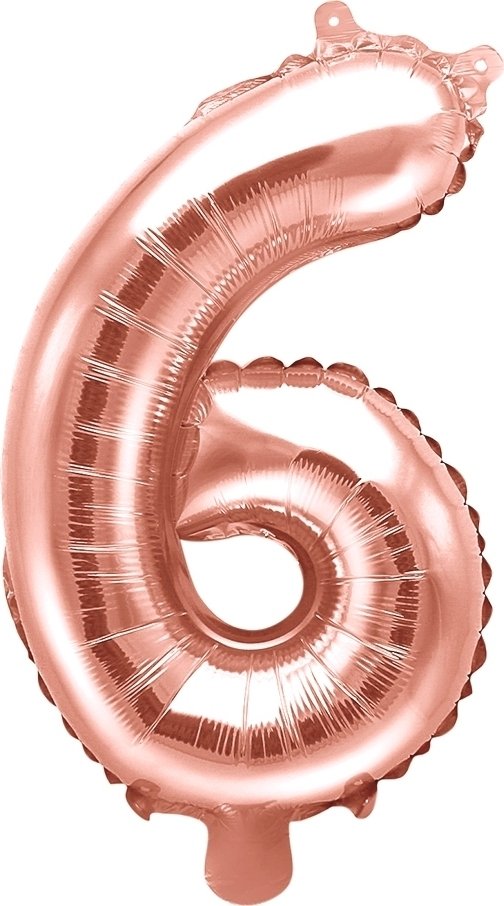 Tallballong – Roségull – 35 cm – Nummer: 6 – Tallballonger, Ballonger