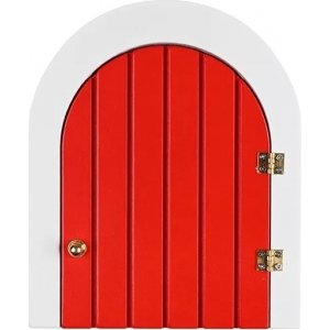 Nissedør - Tre - Rød - Kan åpnes Nissedør - Tre - Rød - Kan åpnes