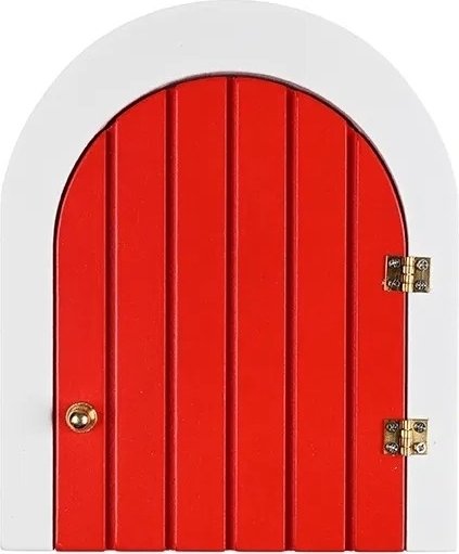 Nissedør - Tre - Rød - Kan åpnes Nissedør - Tre - Rød - Kan åpnes