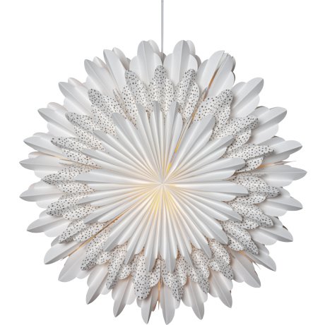 Julestjerne - SNØ 50 cm - Hvit/Prikkete Julestjerne - SNØ 50 cm - Hvit/Prikkete