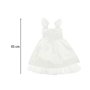 Englekostyme 3 deler Barnestørrelse M 110-120 cm Hvit/Sølv Englekostyme 3 deler Barnestørrelse M 110-120 cm Hvit/Sølv