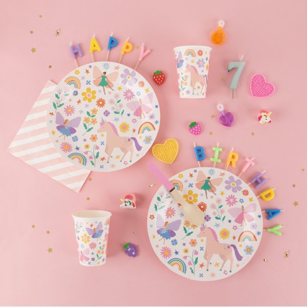 Pappkrus - Fortryllet enhj�rning - 8-pakning