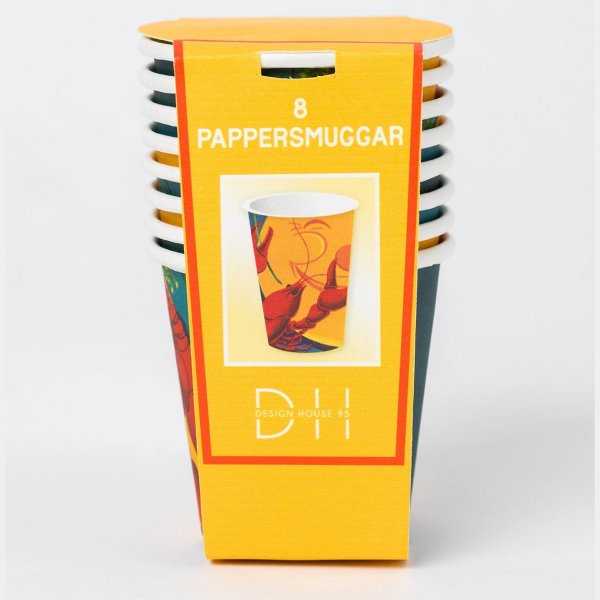 Schnapps-krus - Krabbemotiv - 8 stk Schnapps-krus - Krabbemotiv - 8 stk