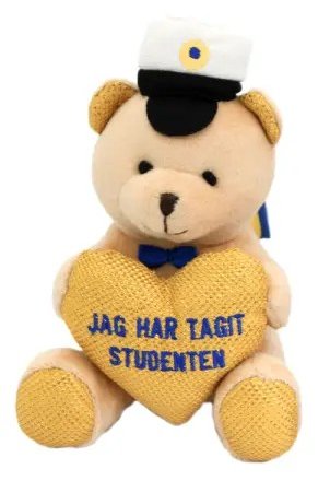 Studentdyr - Teddybj�rn - Gullhjerte - "Jeg har uteksaminert meg"