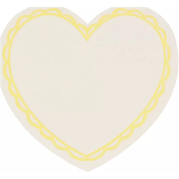 Servietter - Hjerter - Pastellfarger