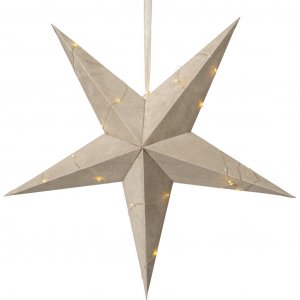 Julestjerne - Fløyel - Beige Julestjerne - Fløyel - Beige