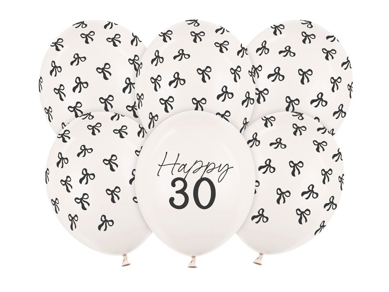 Ballonger - Pastellhvite - 30 stk - 30-årsdagsfest