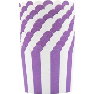 Stabile muffinsformer - Lilla/Hvite - 12 stk Stabile muffinsformer - Lilla/Hvite - 12 stk