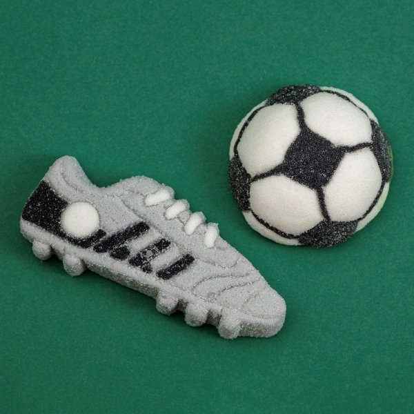 Marshmallow-dekorasjoner - Fotball - 12 stk Marshmallow-dekorasjoner - Fotball - 12 stk