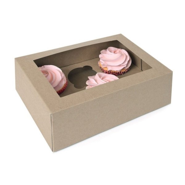 Cupcake-boks - 6 cupcakes - 2-pakning - House of Marie