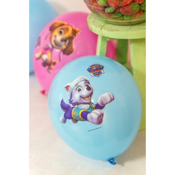 Trykte ballonger - Rosa/Blå - Paw Patrol - 6-pakning Trykte ballonger - Rosa/Blå - Paw Patrol - 6-pakning