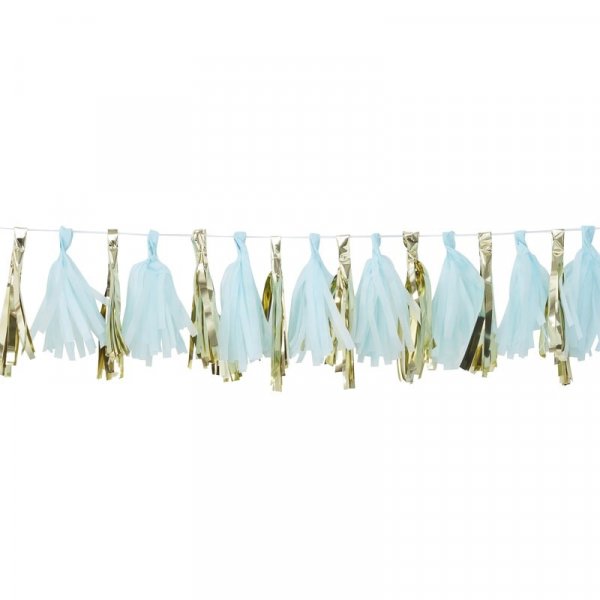 Duskgirlander - Blå/Gull Duskgirlander - Blå/Gull