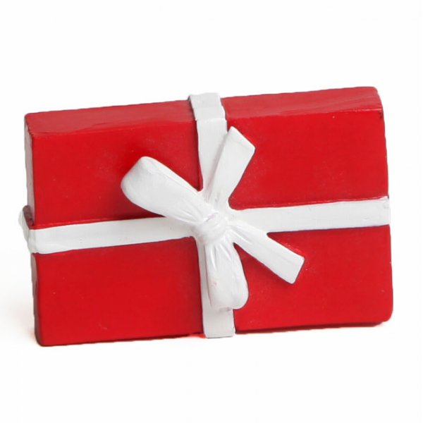 Julenissetilbehør - Liten rød julegave Julenissetilbehør - Liten rød julegave