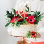 Cake topper - 60 - Gullmetallic