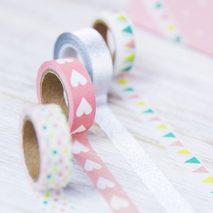 Washi-tape - 4-pakning - Festmiks Washi-tape - 4-pakning - Festmiks