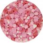 Strøssel - Kjærlighetshjerter - Rosa/Rød - Funcakes - 50 g Strøssel - Kjærlighetshjerter - Rosa/Rød - Funcakes - 50 g