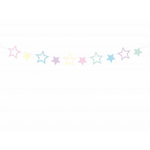 Girlander - Stjerner - Pastell