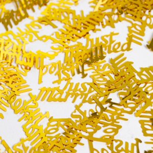 Konfetti - Nygift - Gullmetallisk - 14 g Konfetti - Nygift - Gullmetallisk - 14 g