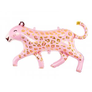 Folieballong - Leopard - Rosa - 114x80 cm