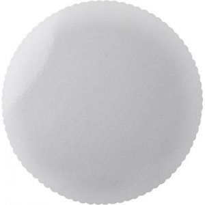 Kakebunn av papp - hvit - 28 cm - 6-pakning