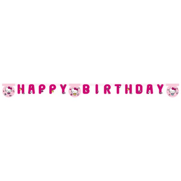 Girland Gratulerer med dagen Hello Kitty Mote Girland Gratulerer med dagen Hello Kitty Mote