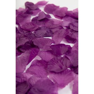 Roseblader - Mørk lilla - 500 stk Roseblader - Mørk lilla - 500 stk