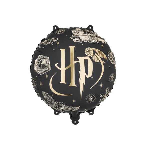 Folieballong - Harry Potter - Svart/gull - 35 cm
