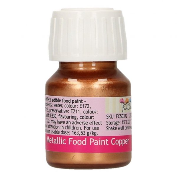 Spiselig farge - FunCakes - Metallisk kobber - 30 ml Spiselig farge - FunCakes - Metallisk kobber - 30 ml