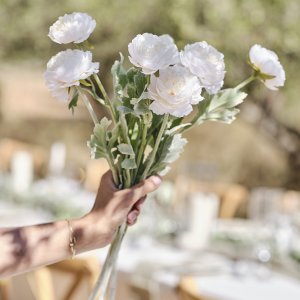 Kunstig blomst - Ranunkel - 43 cm